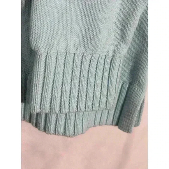 Talbots Sweater Womens Med Blue Drop Shoulder Crew Neck Soft Medium Weight Tunic - Picture 4 of 7